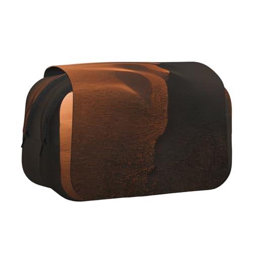 MDATT Sanddünen bedrucktes Federmäppchen für Erwachsene, langlebige Stift-Tragetasche, Schwarz , Einheitsgröße, Taschen-Organizer von MDATT