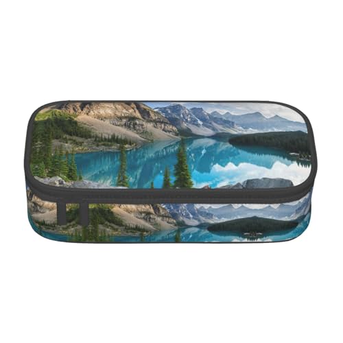 MDATT Schönes Federmäppchen für die Schule, mehrere Fächer, niedliches tragbares Stifteetui, Stifteetui für Schule, Büro, Schwarz , Einheitsgröße, Taschen-Organizer von MDATT