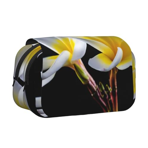 MDATT Schönes Federmäppchen mit Blumenmotiv für Erwachsene, langlebige Stifte-Tragetasche, Schwarz , Einheitsgröße, Taschen-Organizer von MDATT