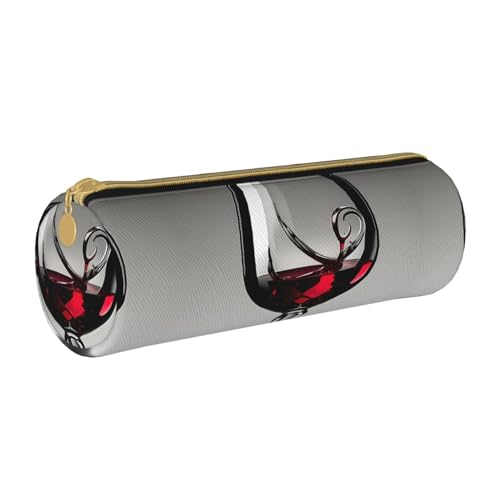 MDATT Weinglas-Handgepäck-Stift- und Federmäppchen, Mehrzweck-Schreibwarentasche für Schüler und Studenten, weiß, Einheitsgröße, Taschen-Organizer von MDATT