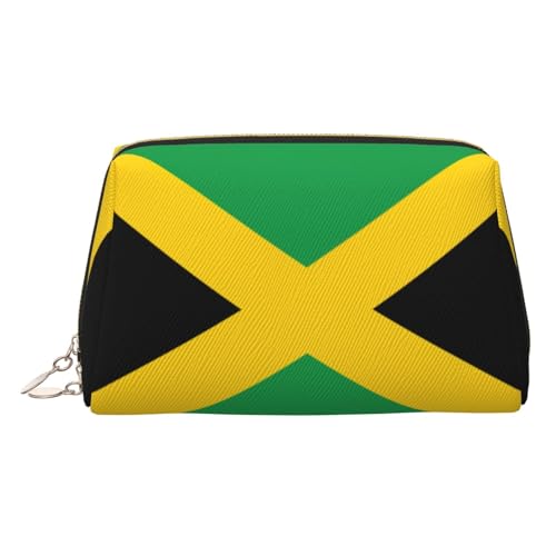 Make-up-Organizer, Motiv: Flagge von Jamaika, tragbare Kulturtasche für Damen, gold, Einheitsgröße, Kulturbeutel von MDATT