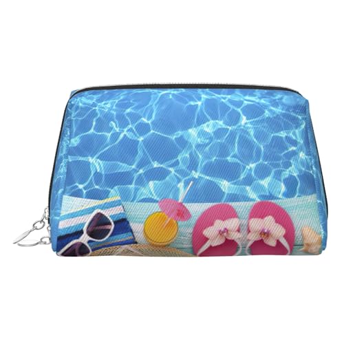 Make-up-Organizer für den Sommer, Urlaub, Reisen, tragbarer Kulturbeutel für Damen, silber, Einheitsgröße, Kulturbeutel von MDATT