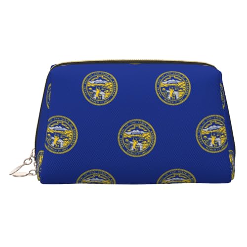 Make-up-Organizer mit Nebraska-Flagge, tragbar, für Damen, gold, Einheitsgröße, Kulturbeutel Make-up-Organizer mit Nebraska-Flagge, tragbar, für Damen, gold, Einheitsgröße, Kulturbeutel von MDATT