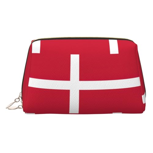 Make-up-Organizer mit dänischer Flagge, tragbar, für Damen, gold, Einheitsgröße, Kulturbeutel Make-up-Organizer mit dänischer Flagge, tragbar, für Damen, gold, Einheitsgröße, Kulturbeutel von MDATT