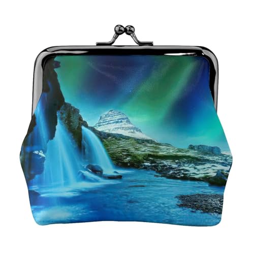 Natural Wonders Bedruckte kleine Münzbörse, leichte Reisebrieftasche für Sightseeing-Touren und Einkaufsbummel, Schwarz , Einheitsgröße, Münztasche von MDATT
