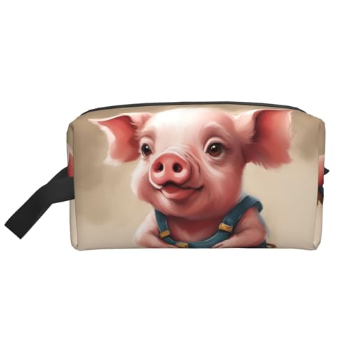 Naughty Pig Baby-Kosmetiktasche für Damen, kleine Make-up-Tasche für Geldbörse, Make-up-Tasche, Reise-Make-up-Tasche mit Reißverschluss, Naughty Pig Baby, Einheitsgröße von MDATT