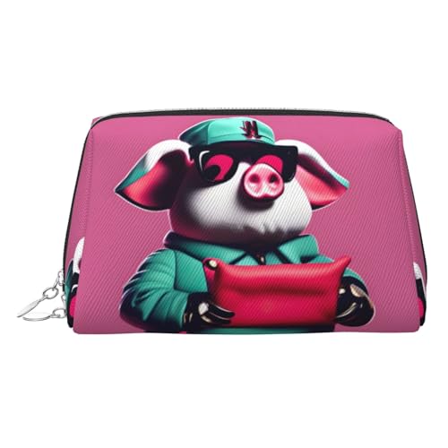 Piggy Reise-Ready Make-up-Organizer, tragbare Kulturtasche für Damen, silber, Einheitsgröße, Kulturbeutel von MDATT