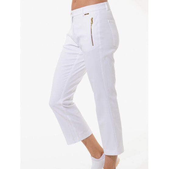 MDC Boot Cut Cropped Chino 7/8 Hose weiß von MDC