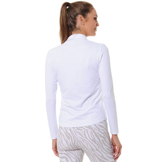 MDC Button-Down Langarm Polo weiß von MDC