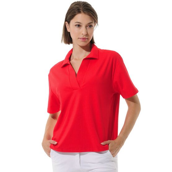 MDC Relaxed Fit Halbarm Polo rot von MDC