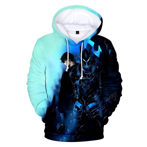 MDEM Anime Manga Solo Leveling 3D PrintSung Jin Woo Casual Übergroße Frauen/Männer Hoodies Sweatshirt Streetwear Hip Hop Pullover Mit Kapuze-style1||S von MDEM