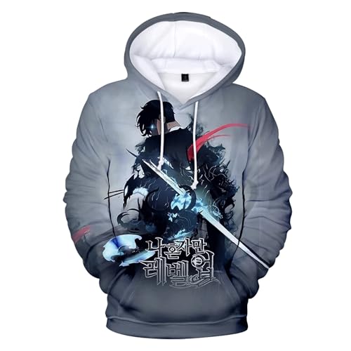 MDEM Anime Manga Solo Leveling 3D PrintSung Jin Woo Casual Übergroße Frauen/Männer Hoodies Sweatshirt Streetwear Hip Hop Pullover Mit Kapuze-style10||XXS von MDEM