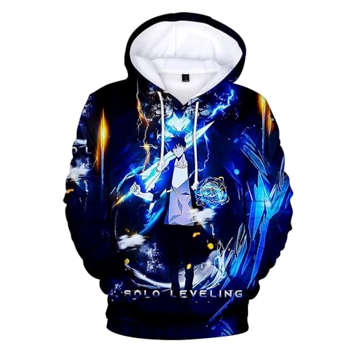 MDEM Anime Manga Solo Leveling 3D PrintSung Jin Woo Casual Übergroße Frauen/Männer Hoodies Sweatshirt Streetwear Hip Hop Pullover Mit Kapuze-style5||S von MDEM