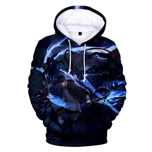 MDEM Anime Manga Solo Leveling 3D PrintSung Jin Woo Casual Übergroße Frauen/Männer Hoodies Sweatshirt Streetwear Hip Hop Pullover Mit Kapuze-style7||XL von MDEM