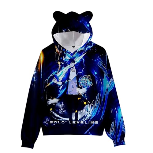 MDEM Band Solo Leveling Hoodie 3D Katze Ohr Pullover Langarm Männer Frauen Hoodie Unisex Top Bluse Harajuku Streetwear Kawaii Tops-style11||XXL von MDEM