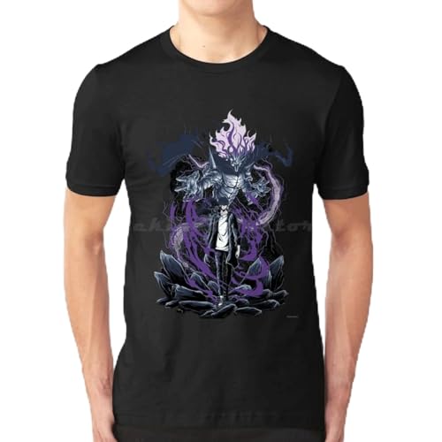 MDEM Shadow Monarch/Sung Jin Woo T Shirt Baumwolle Männer Frauen DIY Druck Solo Leveling Manhwa Solo Leveling Trends Solo Leveling Für-style6||M von MDEM