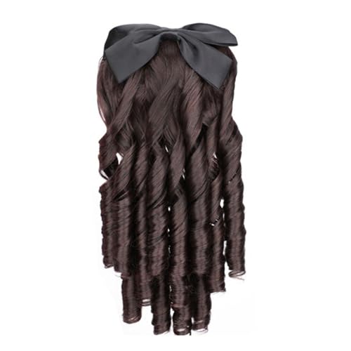 Einfach zu tragendes synthetisches Haarteil für Damen, bequeme Oberkopf-Perücke, 28 cm Länge, bequem, elegante Haar-Topper von MDHQ