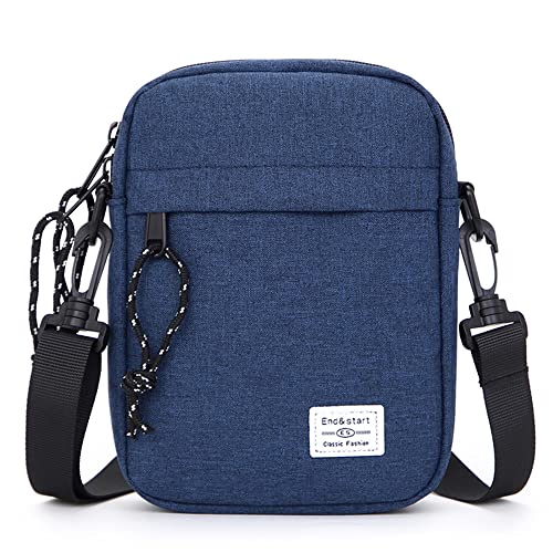 Handy Umhängetasche Klein Herren, Handytasche zum Umhängen Herren, Unisex Kleintasche Handy Schultertasche Holster Herren Messenger Bag Handytasche mit Schulterriemen Herrenhandtasche Portemonnaie von MDJYMYZ