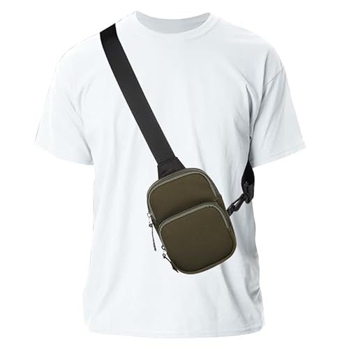 Sling Rucksack Sling Bag Schulterrucksack Umhängetasche Verstellbarer Rucksackgurt Wandern Brust Rucksack für Herren und Damen Crossbody Brusttasche Schultertasche Klein Handtasche Crossover von MDJYMYZ