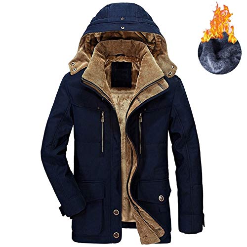 MDLJY Jacke Winterjacke Herren Größe 5XL 6XL Warme Dicke Windjacke Hochwertige Fleece-Baumwolle gepolsterte Parkas Military Overcoat Kleidung von MDLJY