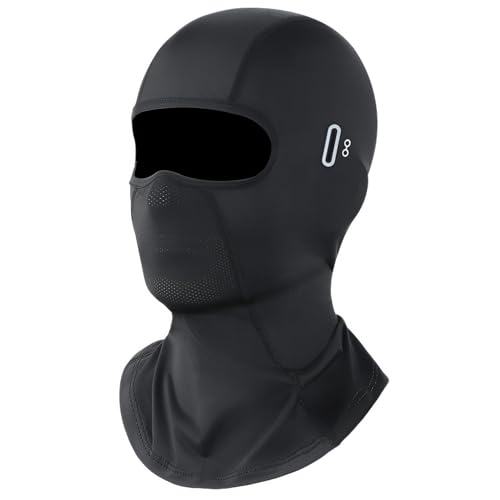 Sturmhaube Gesichtshaube, Balaclavas Atmungsaktive Winddicht Skimaske Sturmmaske für Outdoorsports Fahrrad Motorrad Motorradfahren Skifahren Radfahren Snowboarden für Damen und Herren Schwarz von MDLSDE