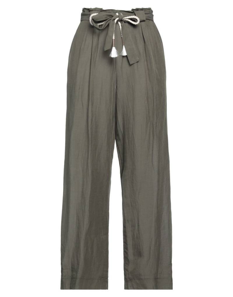 MDM MADEMOISELLE DU MONDE Hose Damen Militärgrün von MDM MADEMOISELLE DU MONDE