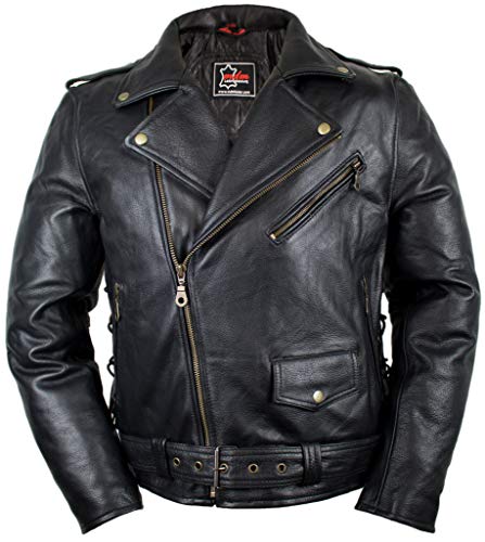 Herren Motorrad Jacke im 90´s Stil (M) von MDM