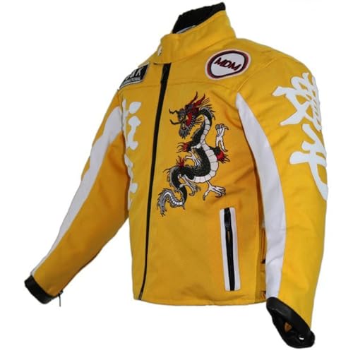 Kinder Bikerjacke in Gelb (M) von MDM