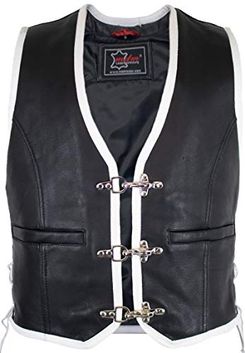 Bikerweste mit weißen Umrandungen (3XL) von MDM