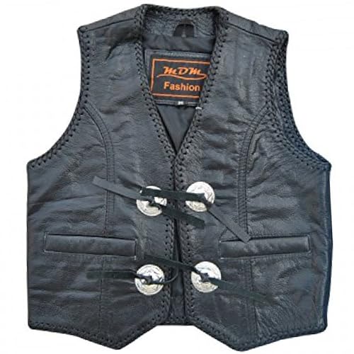 MDM Kinder Lederweste mit Conchos (L) von MDM