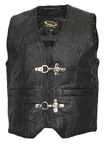 MDM Kinder Lederweste mit Schnallen (S) von MDM