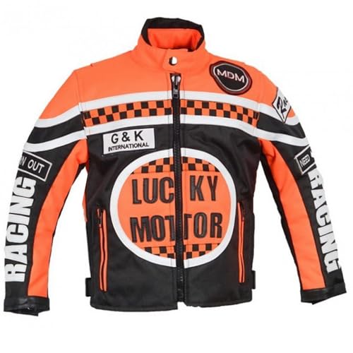 MDM Kinder Motorrad Jacke, Racing Jacke (S) von MDM