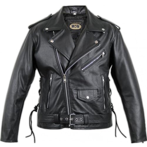 MDM Motorrad Lederjacke Rocker Jacke (L) von MDM