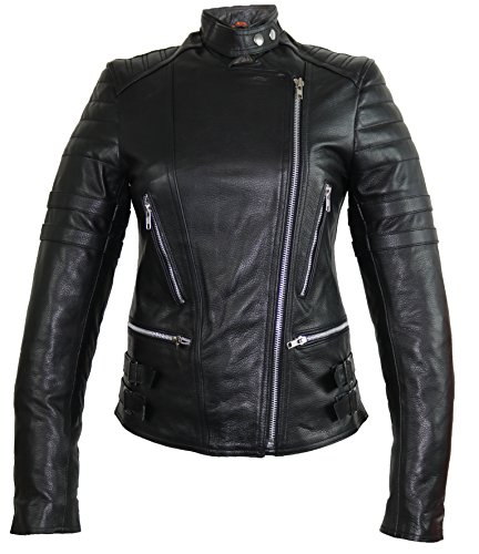 MDM Retro Damen Motorrad Biker Lederjcke (XL) von MDM