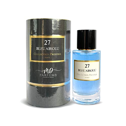 MDPARFUMS - Privée Collection CP Prestige - Bleu Absolu Number 27 - Eau de Parfum Uni - 50 ml - würziger und holziger Duft - Salz, Weihrauch und Sandelholz von MD PARFUMS LE MONDE DU PARFUM
