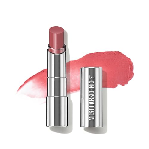 MDSolarSciences Hydrating Sheer Lip Balm SPF 30 - Lip Moisturizer With SPF 30 For Healing Sun Defense - Natural, Vegan, And Chemical Free Formula - Creamy, Hydrating Smoothing Balm - Pink - 0.15 oz von MDSolarSciences