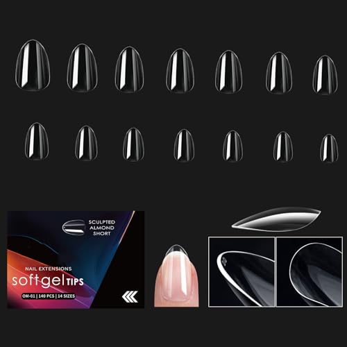 1 Box Weiche Gel Spitzen Zum Aufdrücken Der Nägel Vollständige Abdeckungen Zum Aufkleben Der Nägel Transparente Künstliche Nägel Weiche Gel Nagel Spitzen Für Frauen von MEAKTSMI