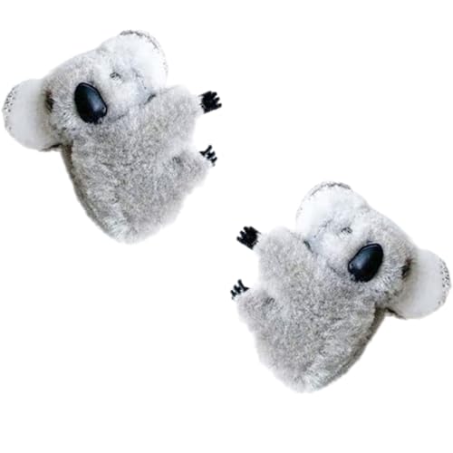 1 Paar Schöne Koala Förmige Haare Barrettes Haarclip Plüsch Kopfbedeckung Starke Haarklemme Für Mädchen Und Teenager von MEAKTSMI