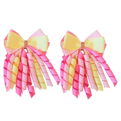 2pcs Schöne Baby Bögen Haarnadeln Wäsche Gesicht Haarschleife Frauen Pferdeschwanz Haarschleife Für Stilvolle Frauen Und Mädchen von MEAKTSMI