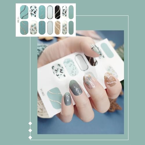 3D Leopard Nagel Aufkleber Aufkleber Kreative Gefälschte Nagel Wraps Tipps Nagel Maniküre Kunst Patches Full Nagellack Aufkleber von MEAKTSMI