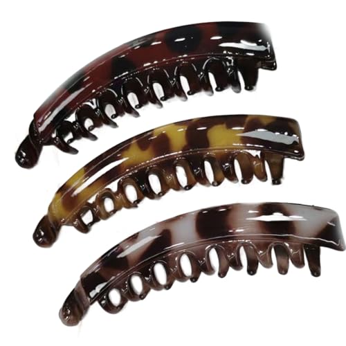 3Lots Ponytail Girl Hair Clip Bananenstile Haarnadel Leichtes Gewicht Haare Barrettes Pferdeschwanz Haarzubehör von MEAKTSMI