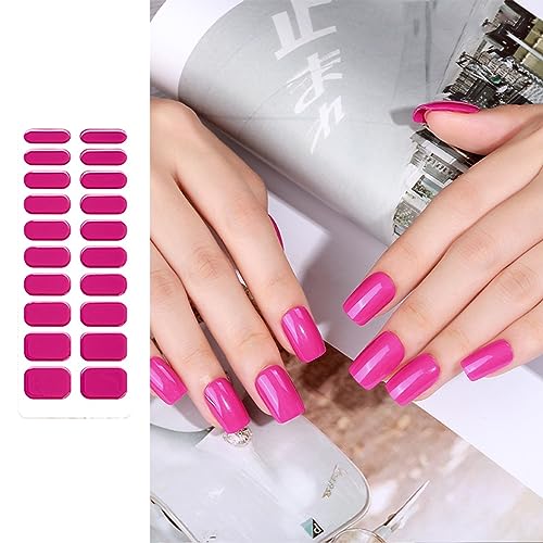 Halbgehärtete Gel Nagelaufkleber/LED Lampe Erforderlich 20 Gel Nagellack Wraps Einfarbige Gel Nagelkunst Aufkleber Für Frauen Halbgehärtete Gel Nagelaufkleber/LED Lampe Erforderlich 20 Gel Nagellack Wraps Einfarbige Gel Nagelkunst Aufkleber Für Frauen von MEAKTSMI