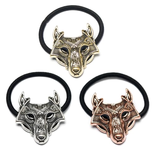 MEAKTSMI 3 Stück Mehrzweck-Haarbänder, elastisch, Zubehör, trendiges Tiermuster, elastische Haargummis, tragbare Haarbänder von MEAKTSMI