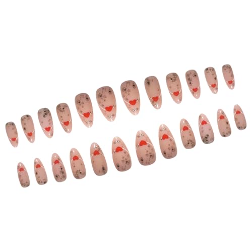 Mandelnägel Tipps Künstliche Nägel Kleber Auf Den Nägeln Aufklebende Nägel Aufdrückende Nägel Künstliche Falsche Nägel Für Damen Und Mädchen Geschenk von MEAKTSMI