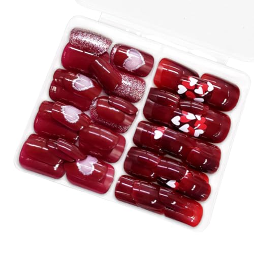 Mandelnägel Tipps Künstliche Nägel Kleber Auf Den Nägeln Aufklebende Nägel Aufdrückende Nägel Künstliche Falsche Nägel Für Damen Und Mädchen von MEAKTSMI