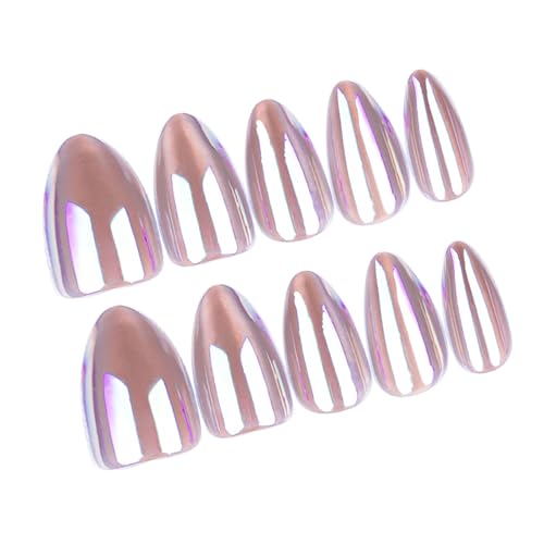 Mandelnägel Tipps Künstliche Nägel Kleber Auf Den Nägeln Aufklebende Nägel Katzenaugen Press On Nägel Künstliche Falsche Nägel Für Damen von MEAKTSMI