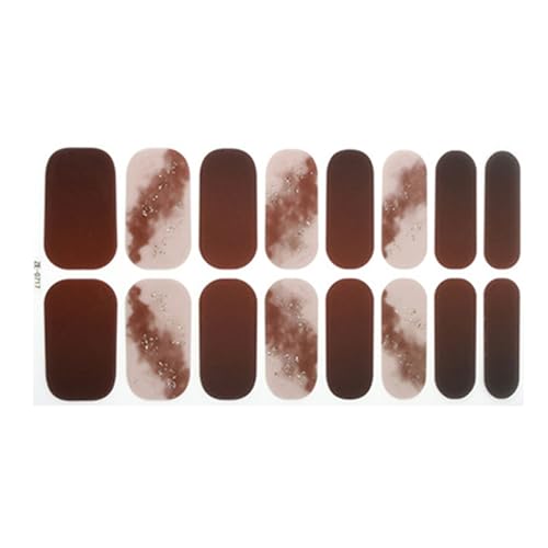 Nagellack Aufkleber Mit Farbverlauf Gel Nagelstreifen Nagellack Wraps Glitzernde Gel Nagelaufkleber Maniküre Aufkleber von MEAKTSMI