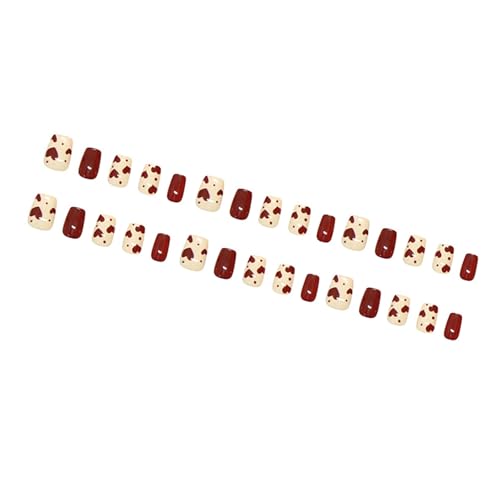 Quadratische Nägel Tipps Künstliche Nägel Kleber Auf Den Nägeln Aufklebende Nägel Aufdrückende Nägel Künstliche Falsche Nägel Für Damen Und Mädchen von MEAKTSMI