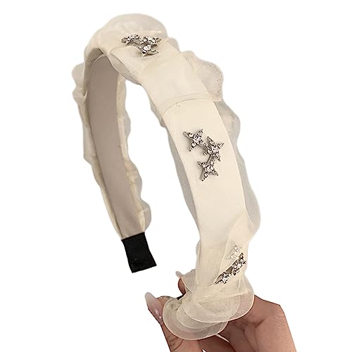 Stern Stirnbänder 3 1 Cm Breites Stirnband Weiches Mesh Schaum Haarband Modisches Mädchen Kopfschmuck Damen Haarformungswerkzeug von MEAKTSMI