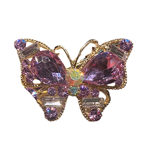 Volle Kristalle Schmetterling Haar Pin Seite Clip Frauen Haar Clip Haar Styling Zubehör Für Dünnes Haar Koreanische Stil Kopfschmuck von MEAKTSMI